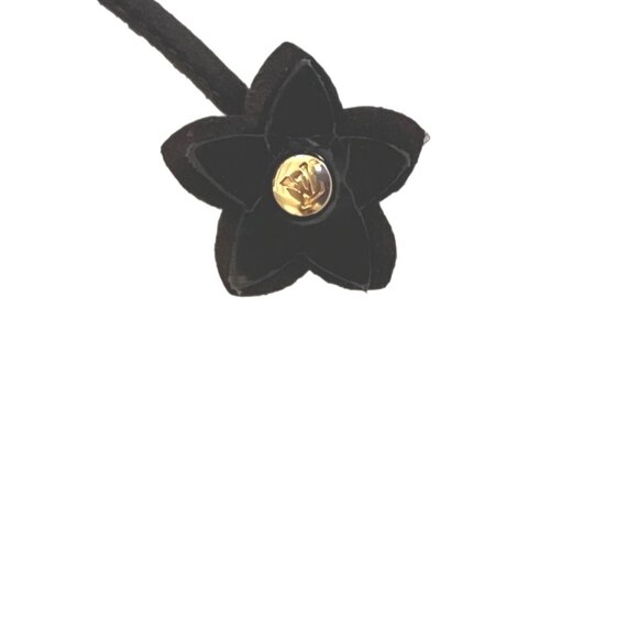 Louis Vuitton Brown Suede/Patent Leather Logo Charms Wedge Sandals Sz 36.5 -6.5 - Picture 15 of 16